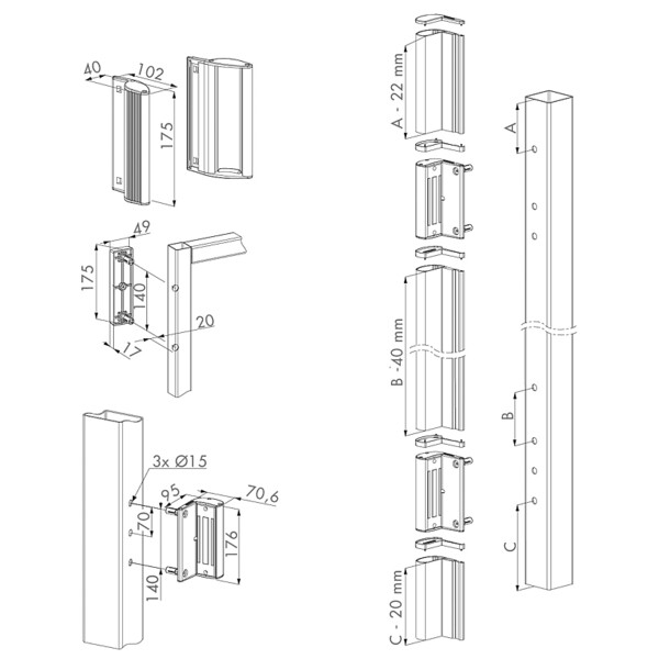 Bandeau ventouse n-line mag kit