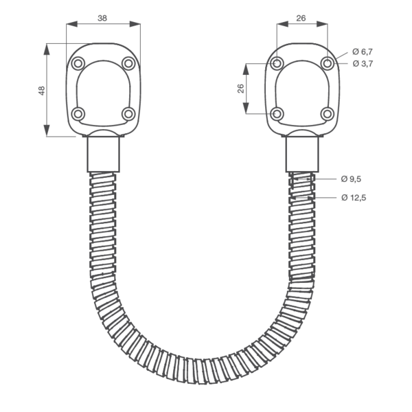 Passe-câble applique izyx