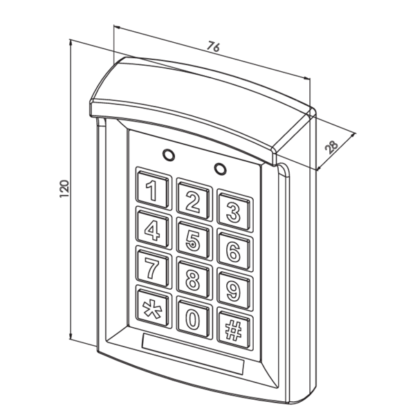 Clavier à code k1000