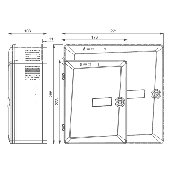 Alimentation rsx coffret abs rsx