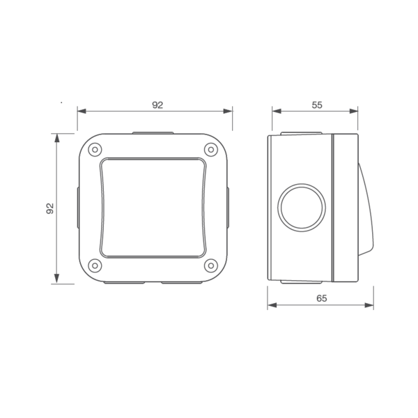 Bouton poussoir izyx