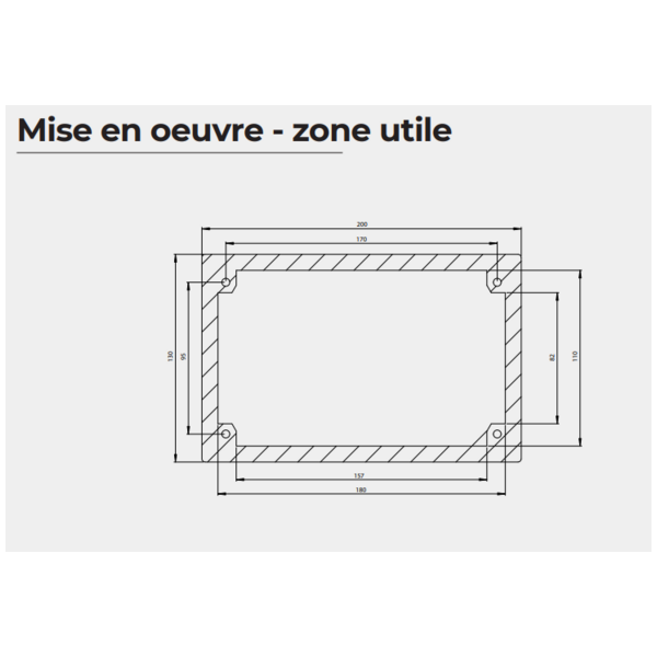 Borne piéton avec visière