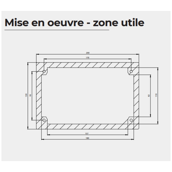 Borne piéton bras déporté avec visière