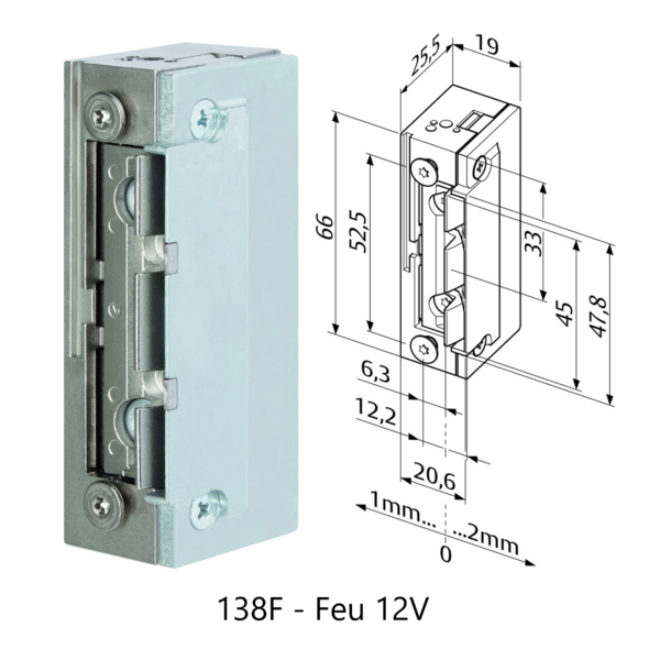 Gâche eff série 1-8 profix ii