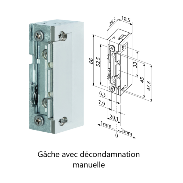 Gâche eff série 1-8 profix ii