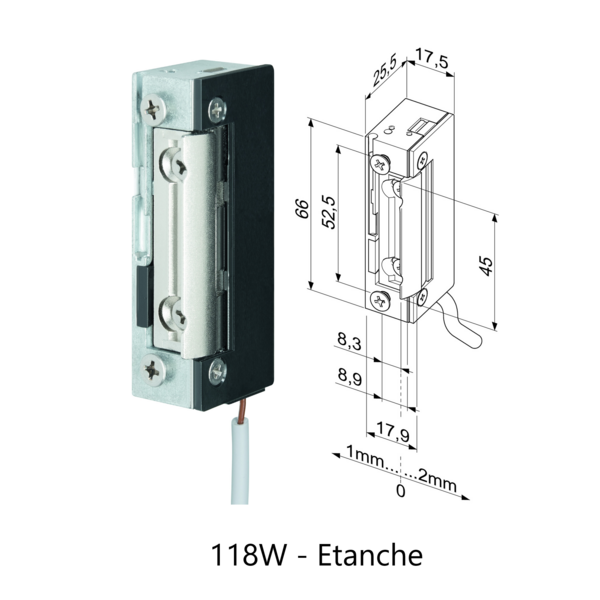 Gâche eff série 1-8 profix ii