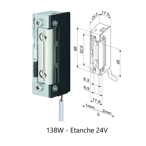 Gâche eff série 1-8 profix ii