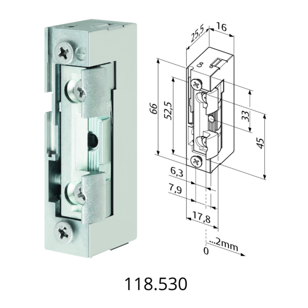 Gâche eff série 1-8 profix ii