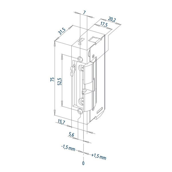 Gâche électrique pour serrure fuhr