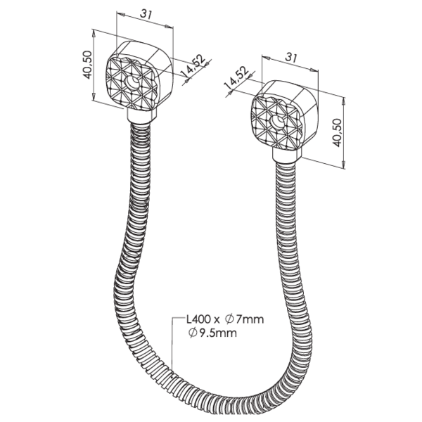 Passe-câble applique eflex-7