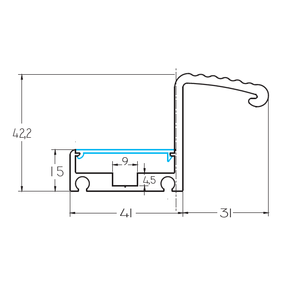 Poignée renfort pour bandeau cpreg2