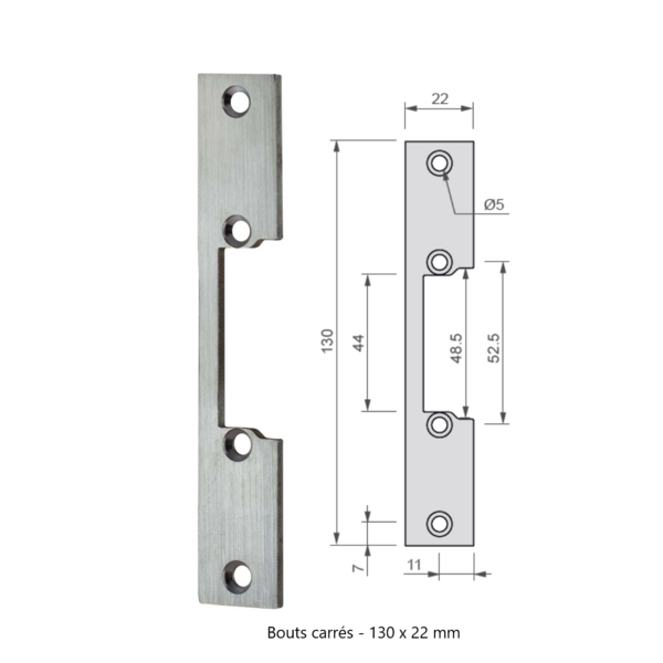 Têtière plate pour série 5 izyx