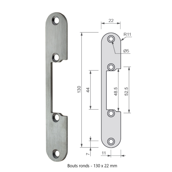 Têtière plate pour série 5 izyx