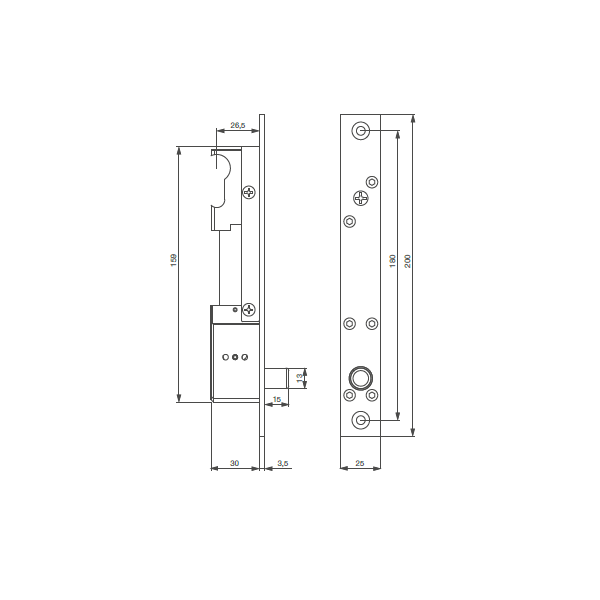 Verrou dbm1500ec