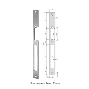 Têtière plate pour série 5 Izyx Izyx Systems