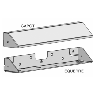 Équerre et capot pour VE1000 Abloy