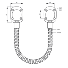 Passe-câble applique izyx