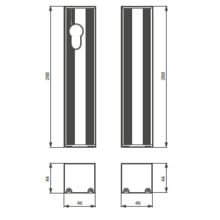 Boîtier applique pour dbm1500ec