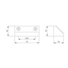 Contact magnétique sabot aluminium