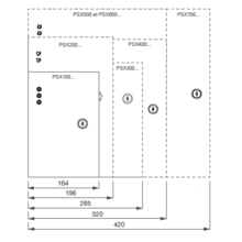 Alimentation en coffret psx bi-tension