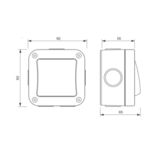 Bouton poussoir izyx