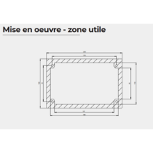 Borne piéton avec visière