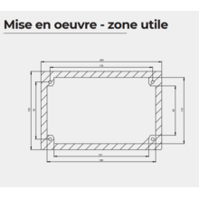 Borne piéton bras déporté avec visière