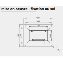 Borne pl avec visière