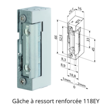 Gâche eff série 1-8 profix ii