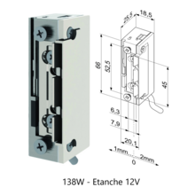 Gâche eff série 1-8 profix ii