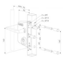 Serrure mécanique lakq 