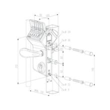 Serrure mécanique à code lmkq 