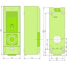 Terminal de porte tlg320 vert sans platine